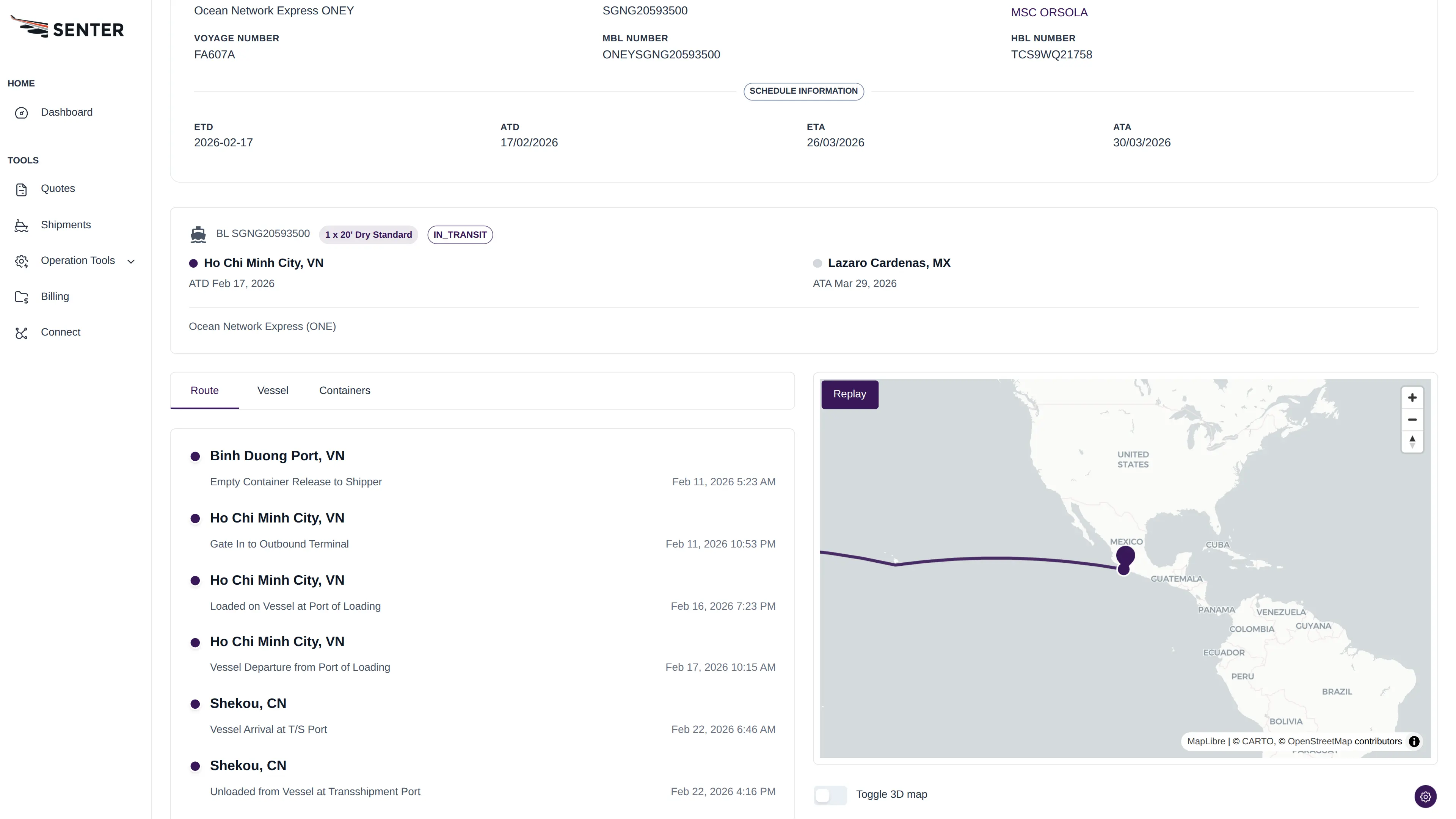 Senter Logistics — Senter Copilot